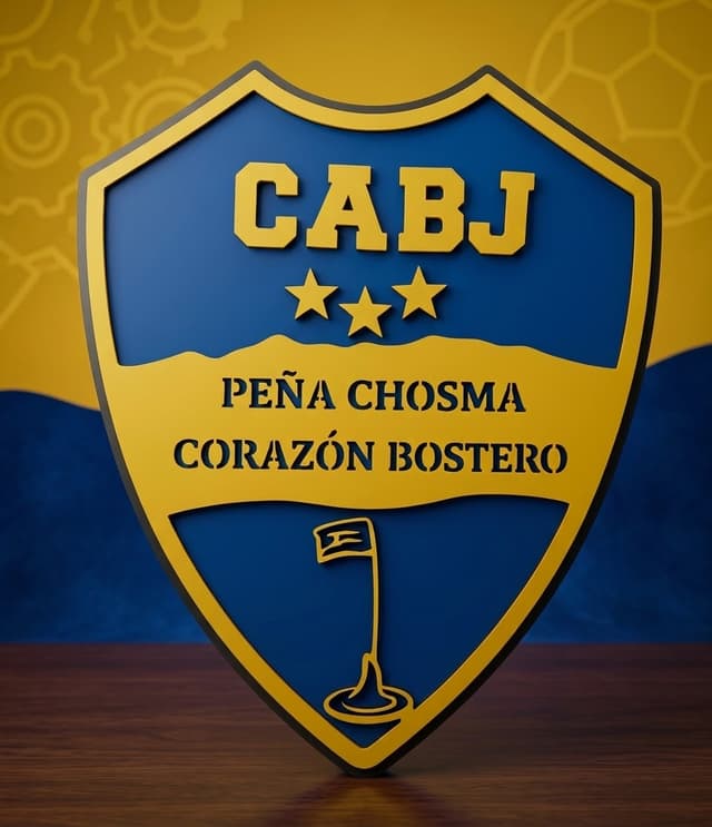 Cuadro color escudo de peña (fibrofácil)
