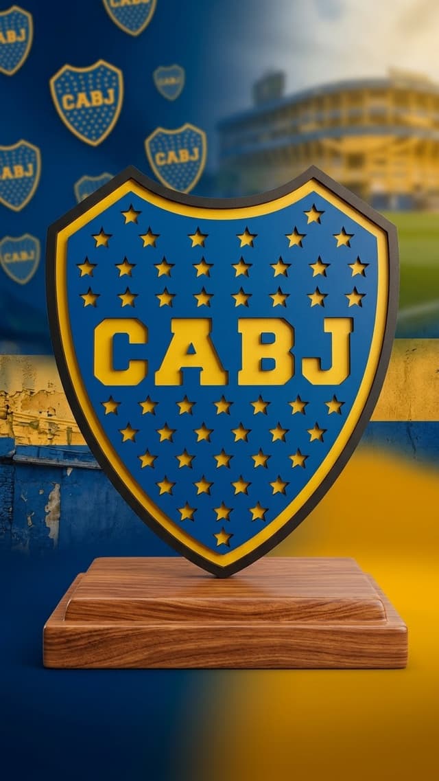 Cuadro color escudo de boca (fibrofácil)